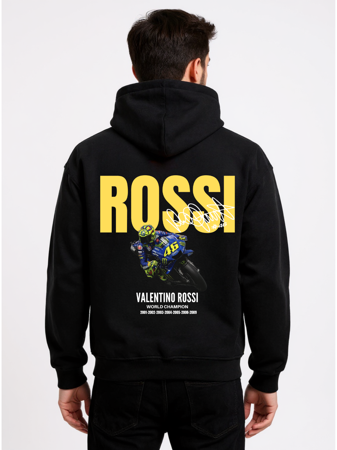 Moto GP Valentino Rossi World Champion Oversized Hoodie