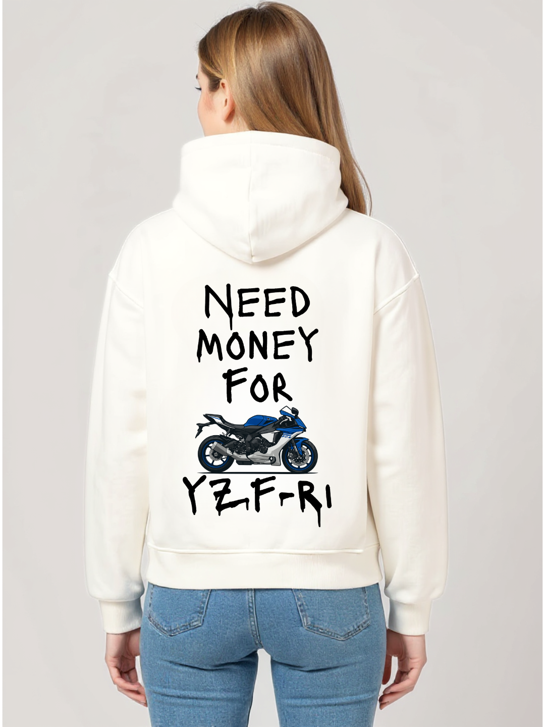 Need Money for YZF-R1 Motorcycle Oversized Hoodie