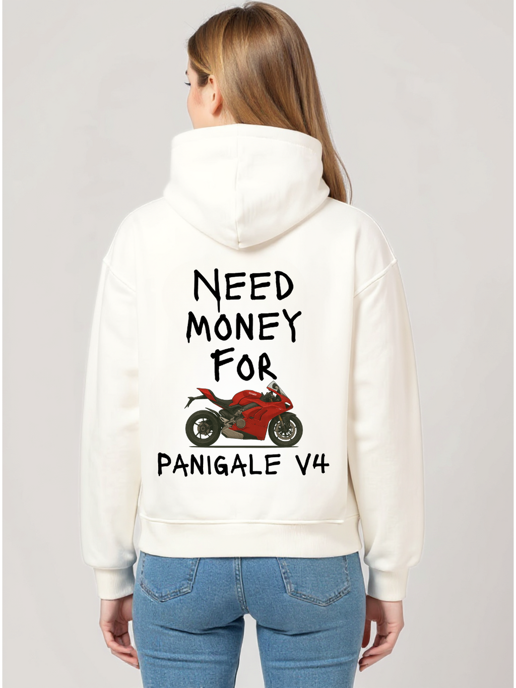 Need Money for Ducati Panigale V4 Oversized Hoodie