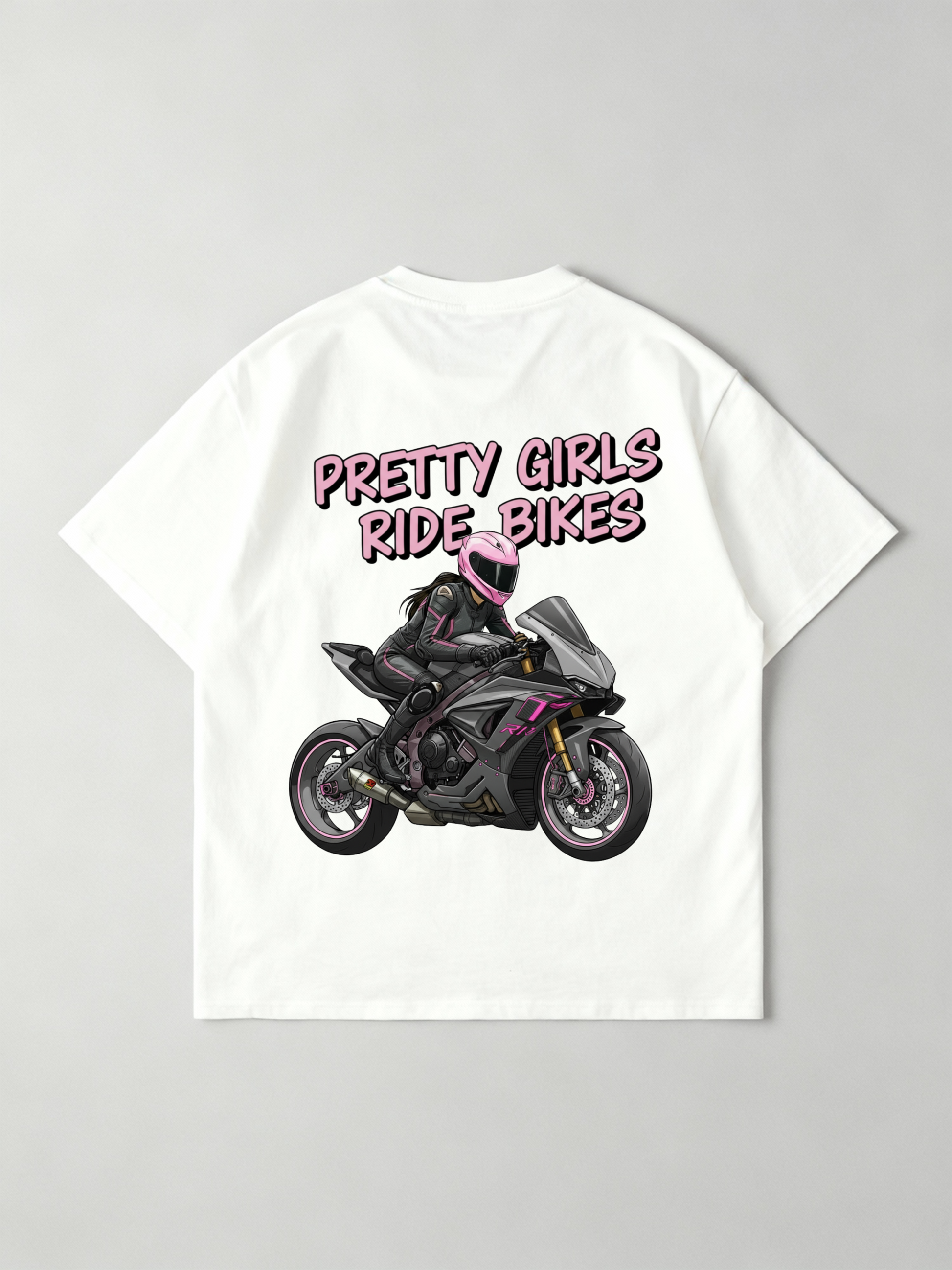 PRETTY GIRLS RIDE BIKES Oversized Shirt