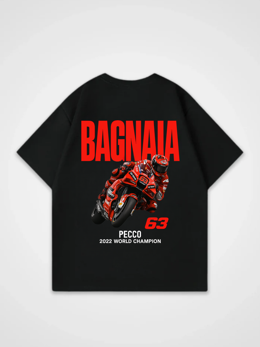 MotoGP PECCO  Francesco Bagnaia 63 Oversized Shirt