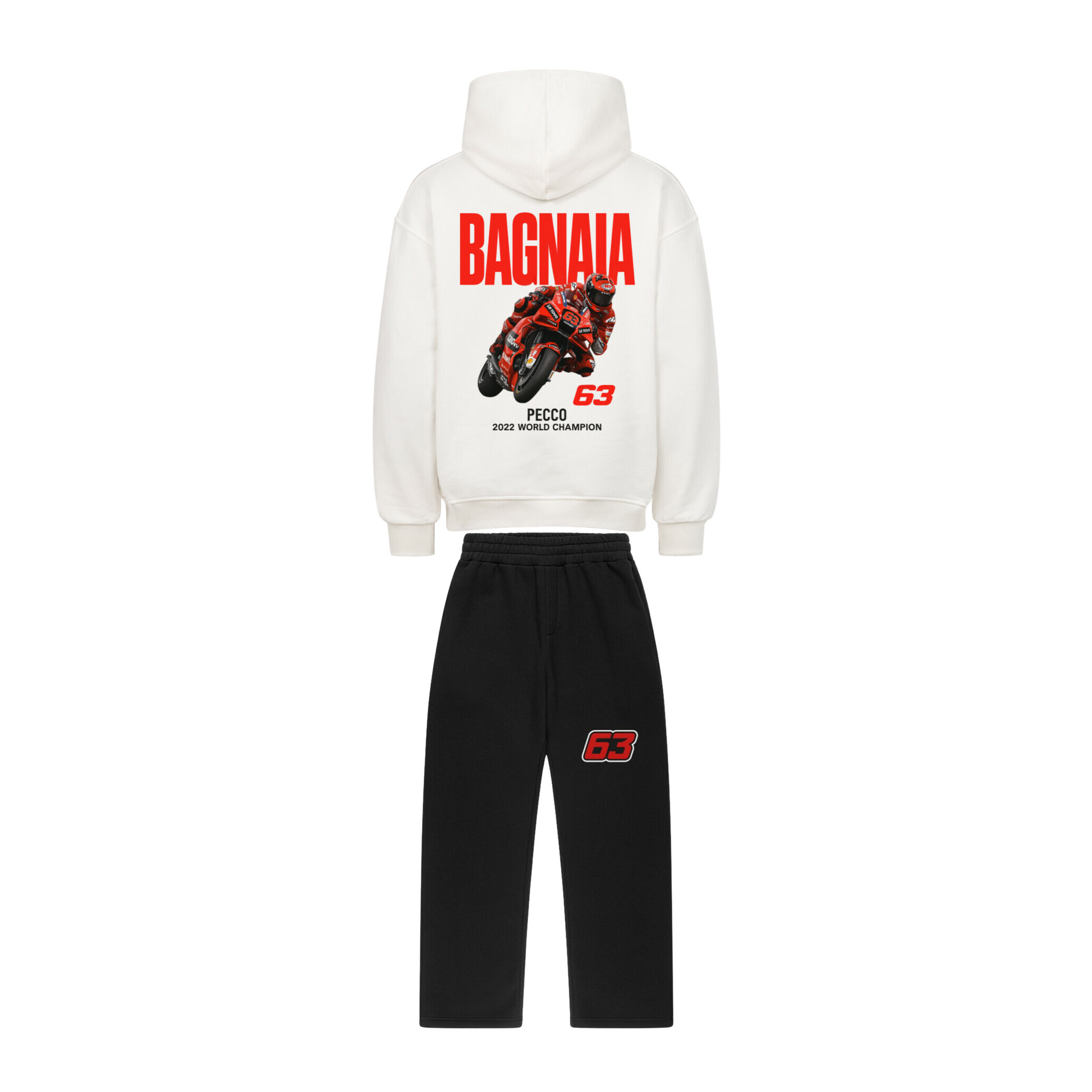 MotoGP PECCO Francesco Bagnaia 63 Oversized Tracksuit