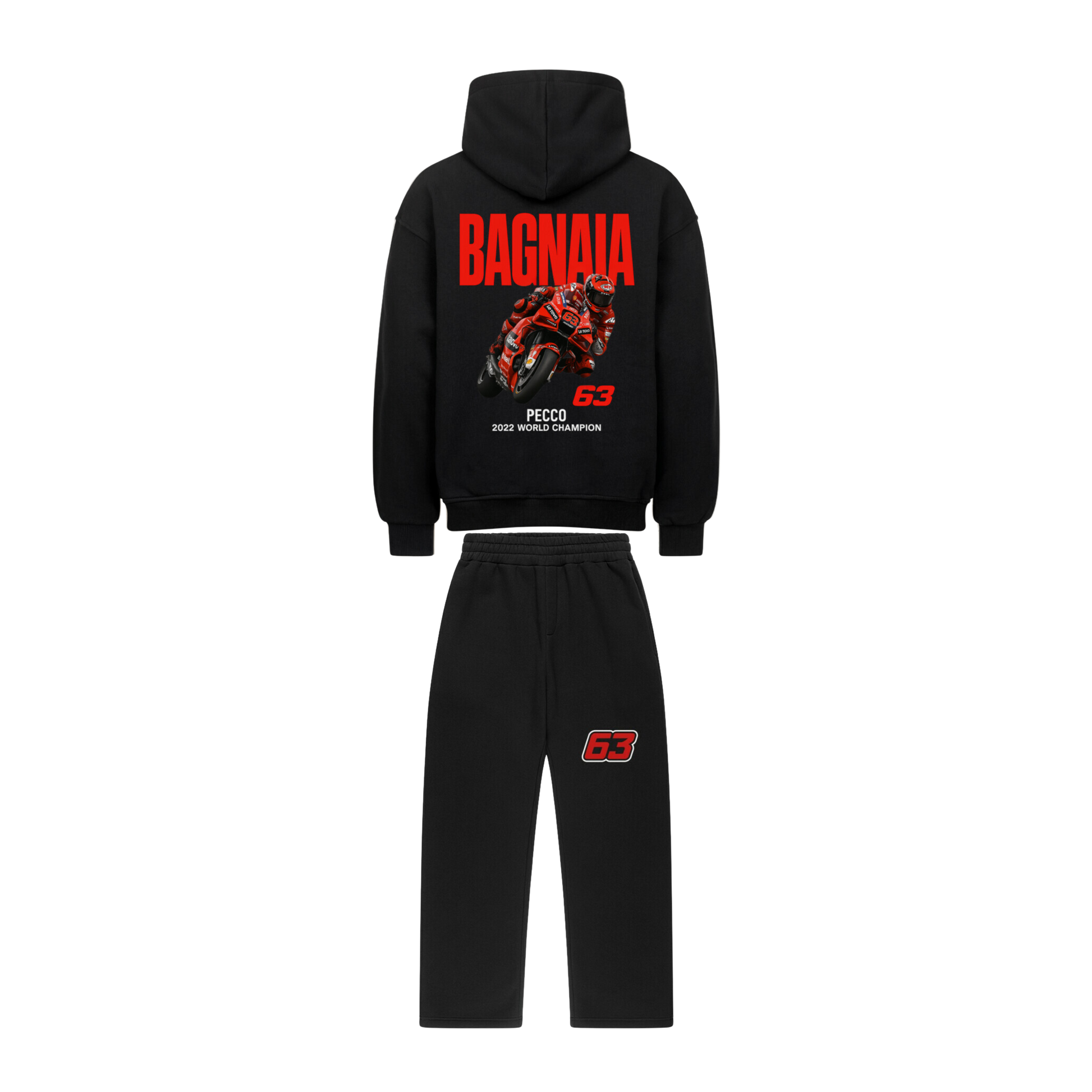 MotoGP PECCO Francesco Bagnaia 63 Oversized Tracksuit