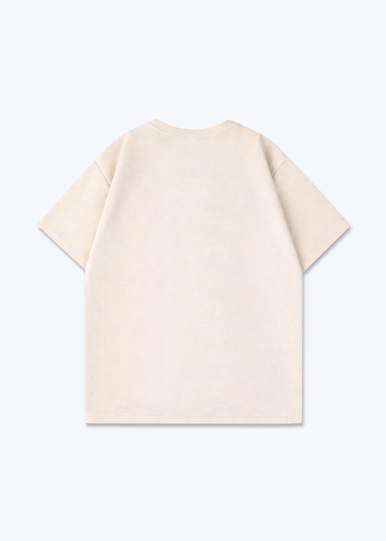 NO SIGNAL Oversized Shirt - Beige Back Base