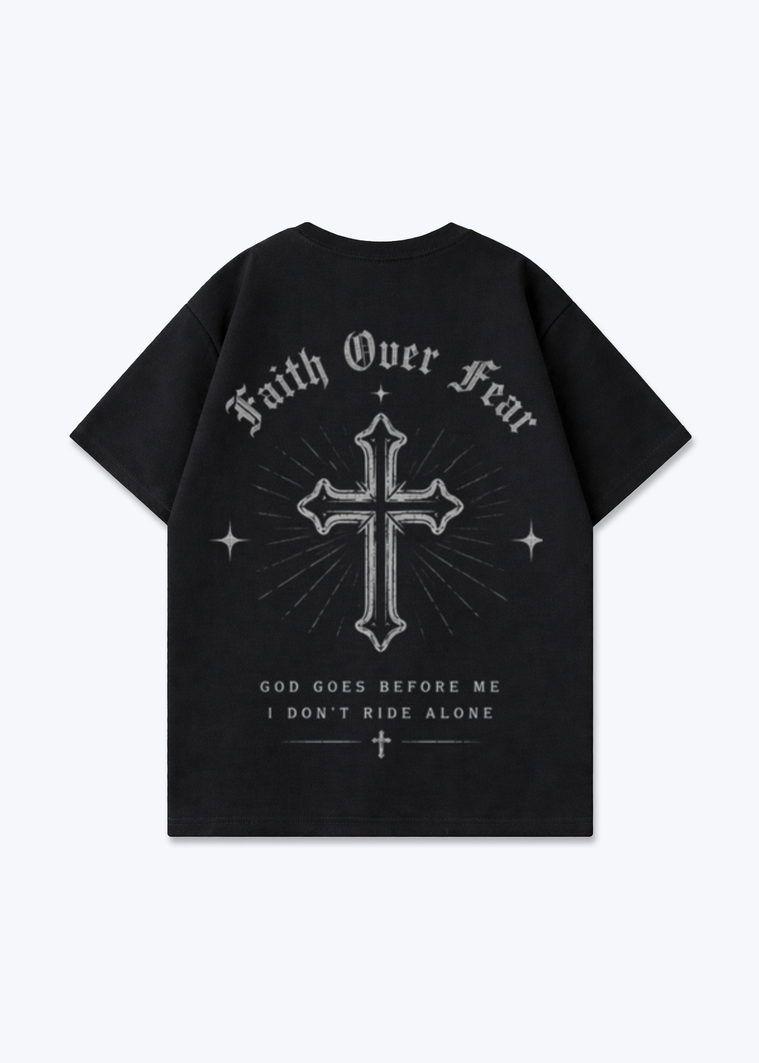 Guard my ride Oversized Shirt - Black Back (Designed)