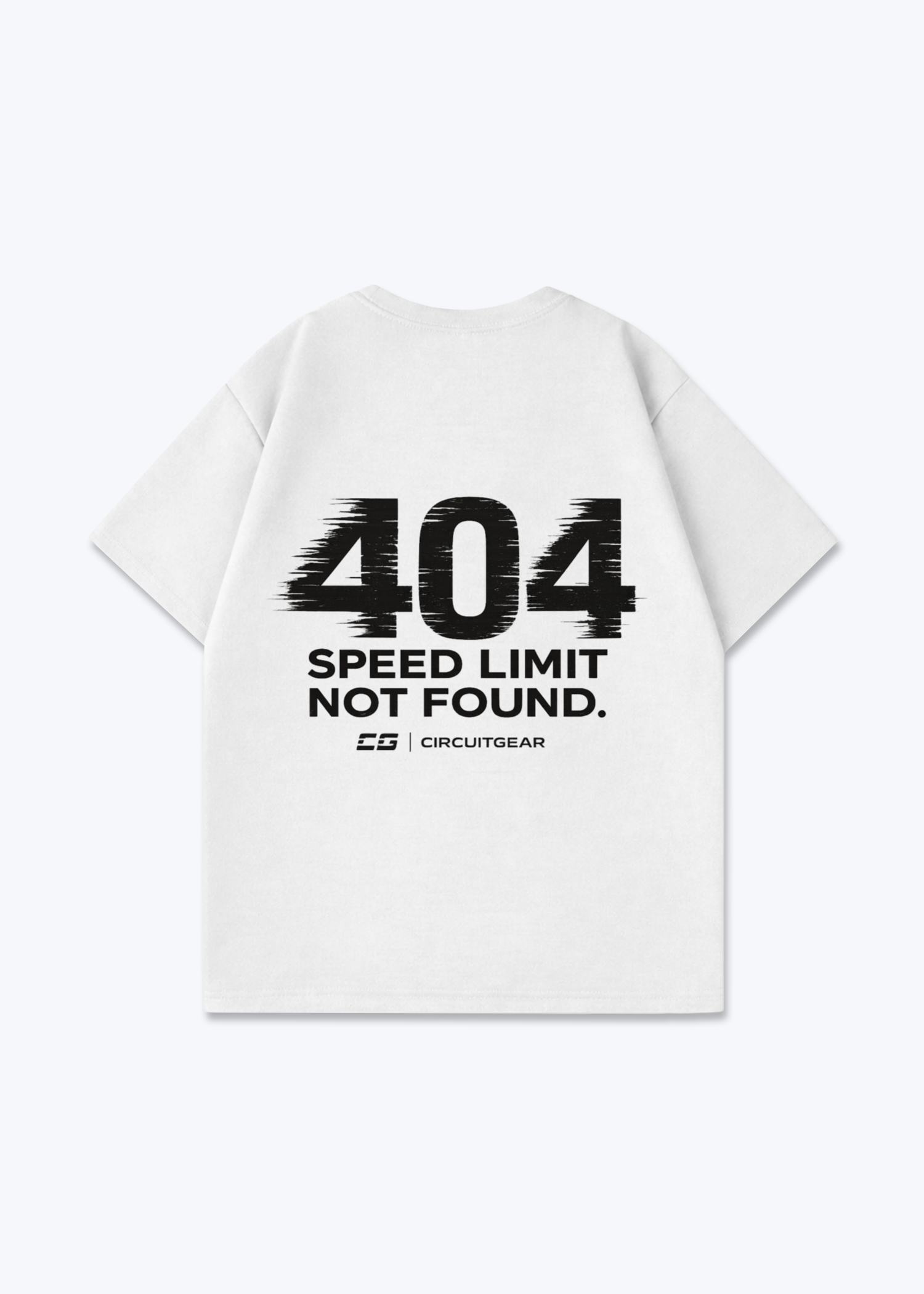 404 not found Oversized Shirt - White Back (Designed)
