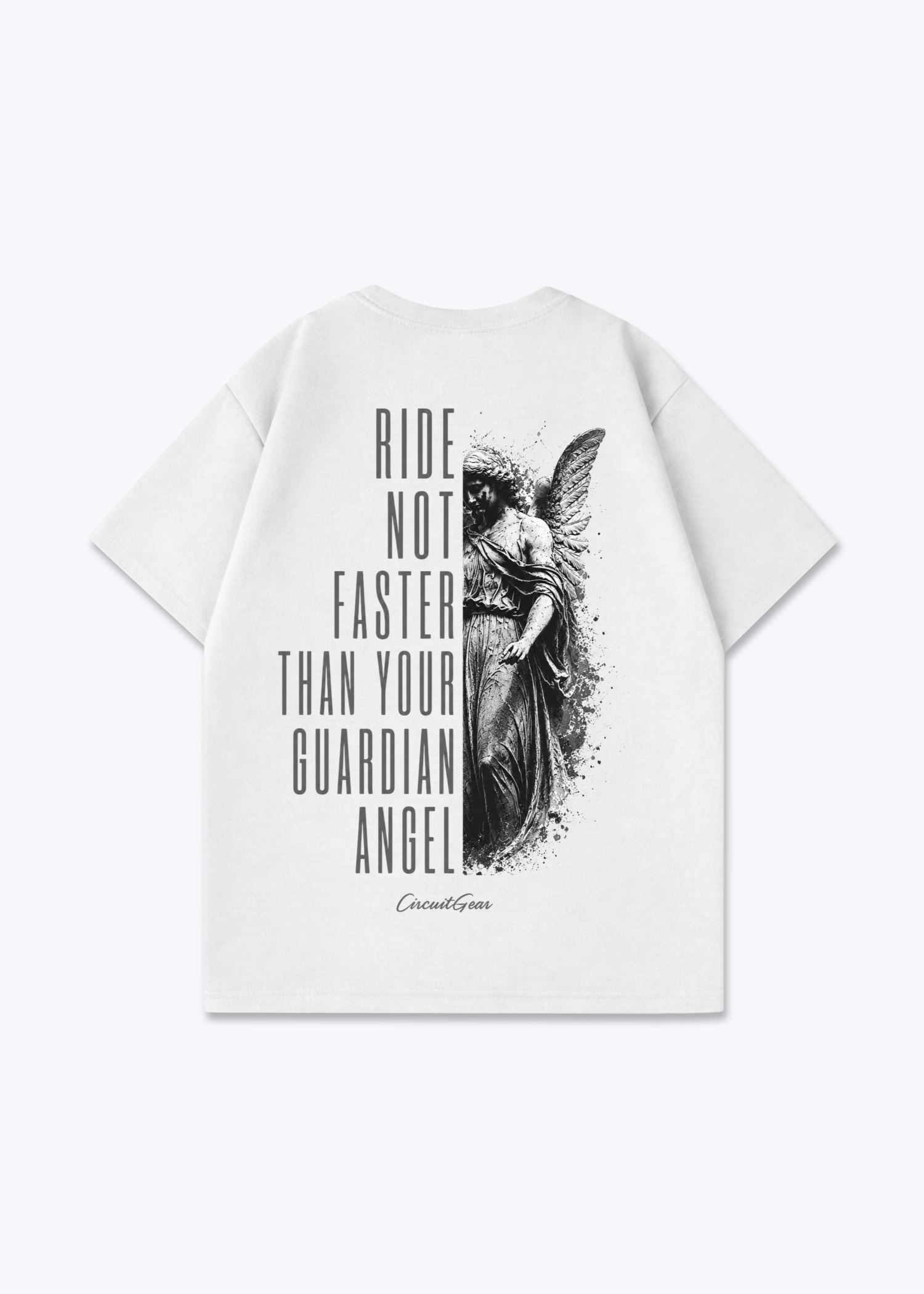 Guardian angel Oversized Shirt - White Back (Designed)