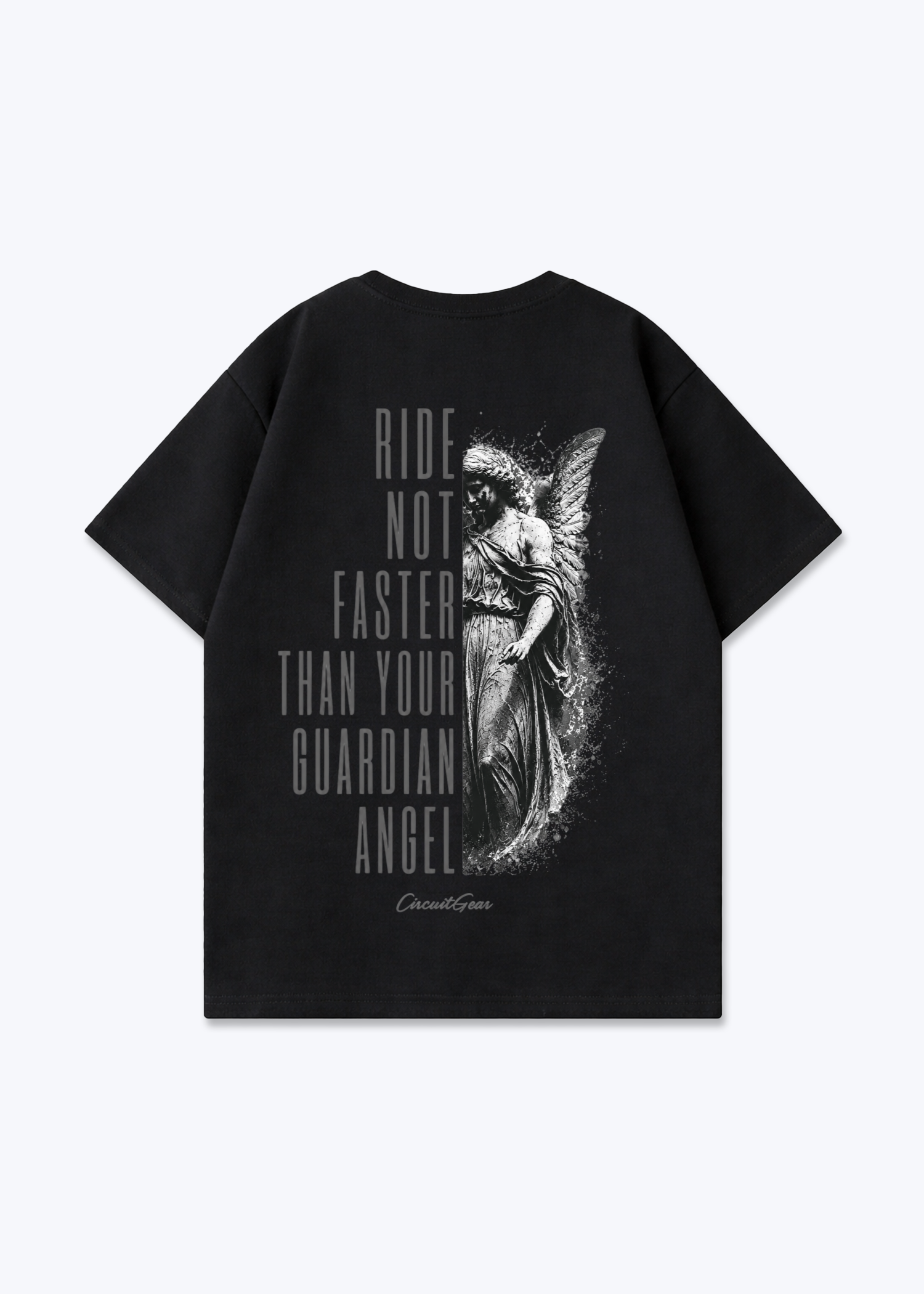 Guardian angel Oversized Shirt - Black Back (Designed)