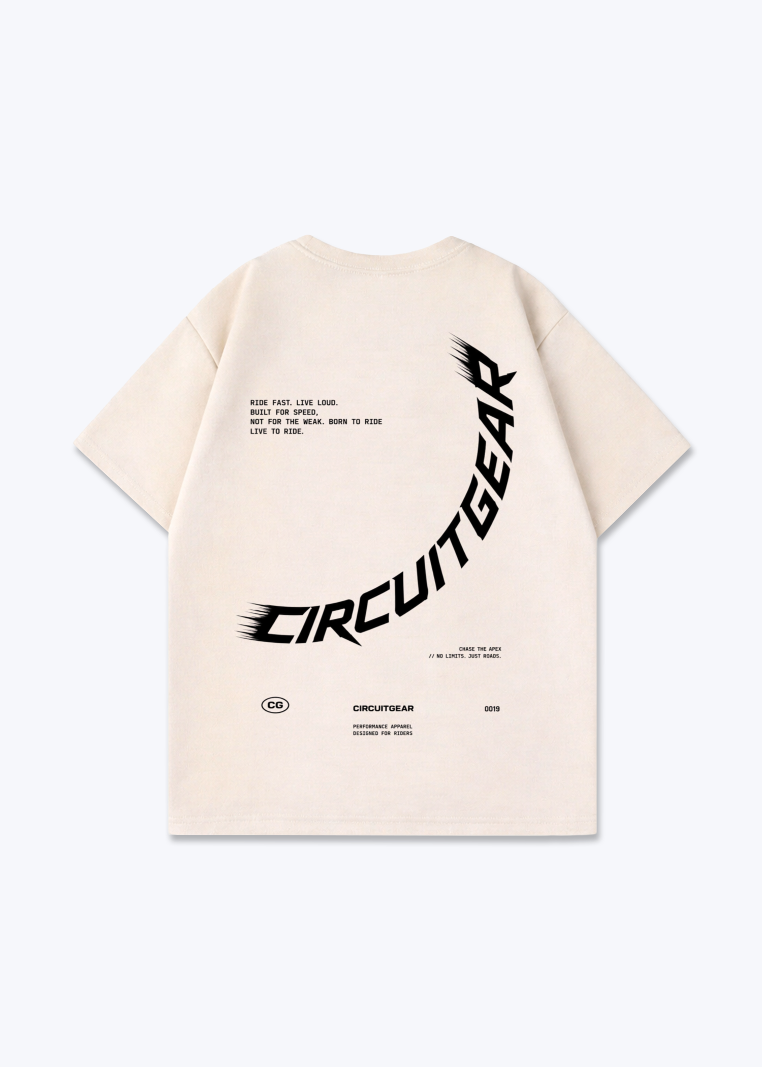 PHANTOM DIVISION Oversized Shirt - Beige Back (Designed)