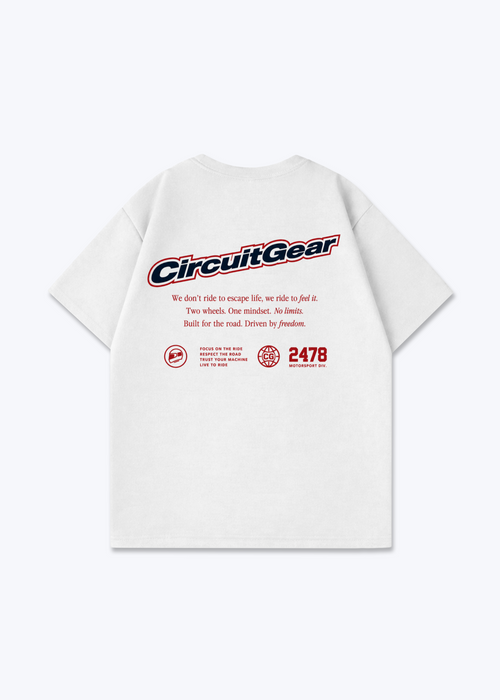 Driven by freedom Oversized Shirt - White Back (Designed)