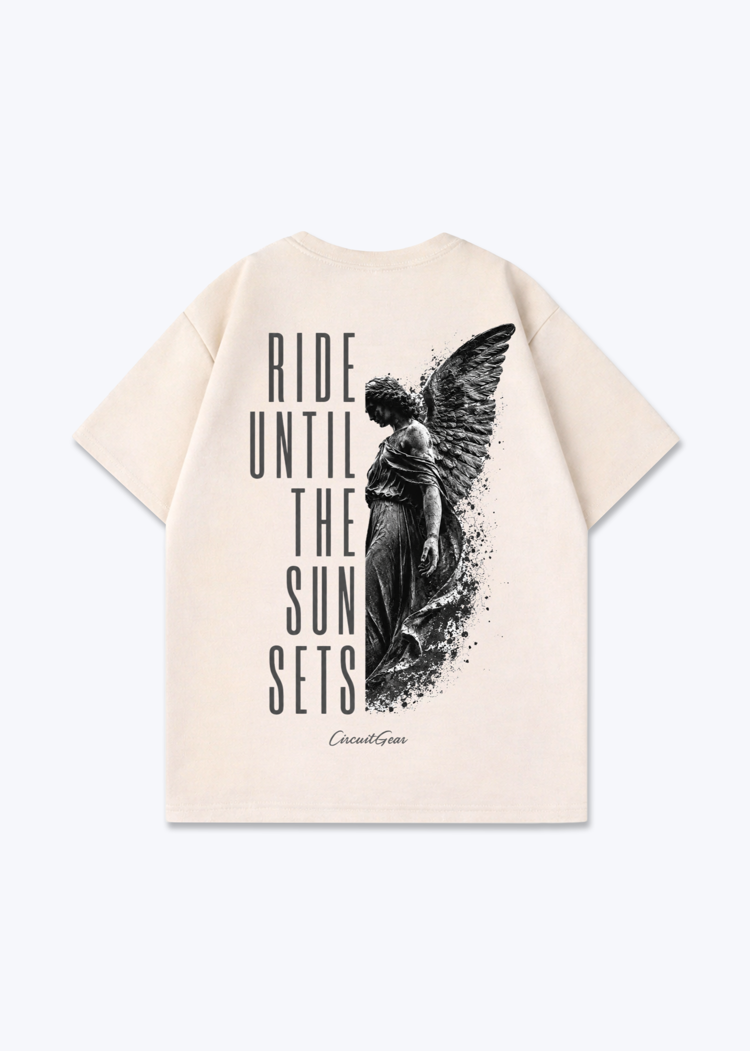 Until the sun sets Shirt - Beige Back (Designed)