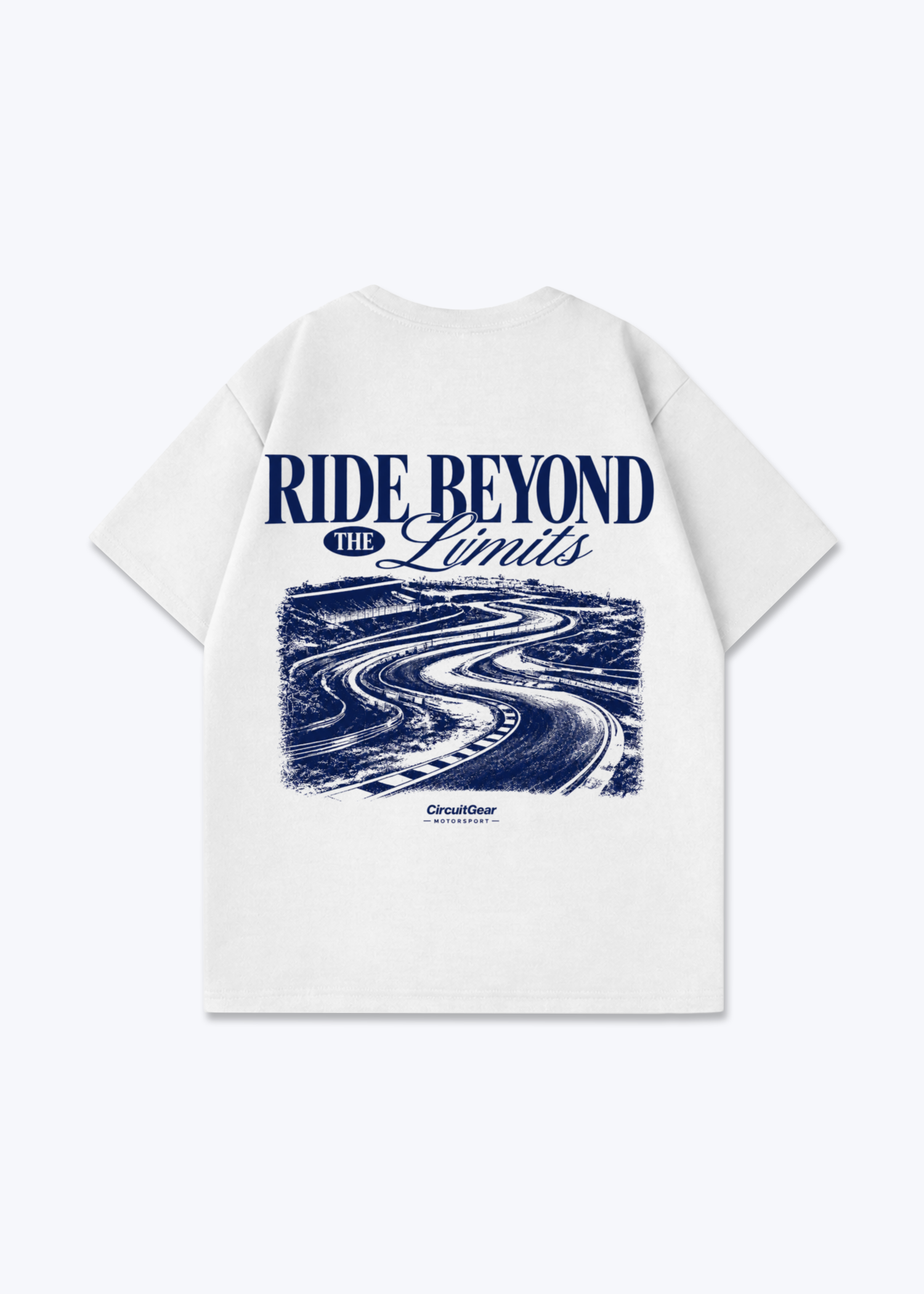 Ride beyond the limits Shirt - White Back (Designed)