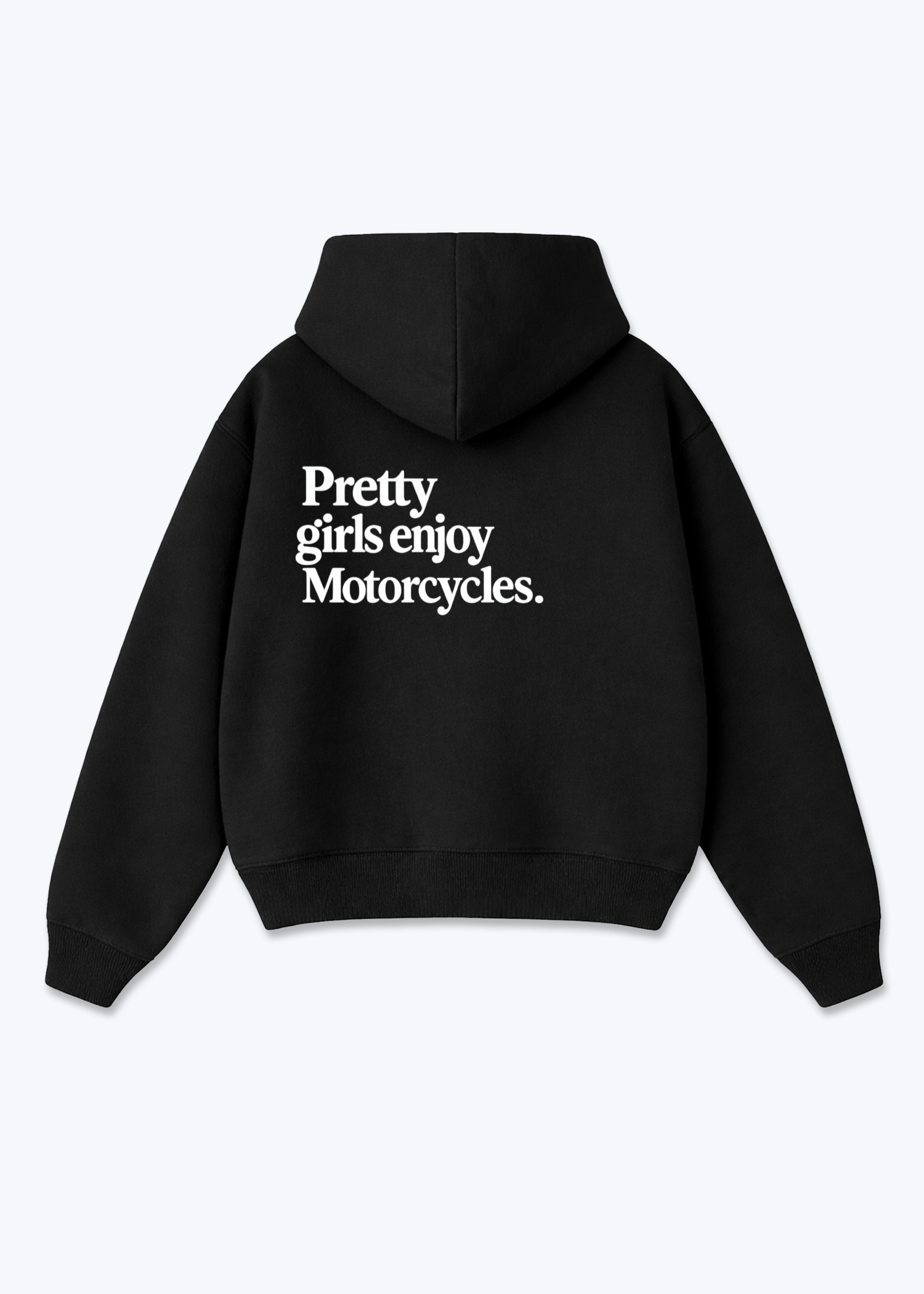 Pretty girls Oversized Hoodie - Black Back (Designed)