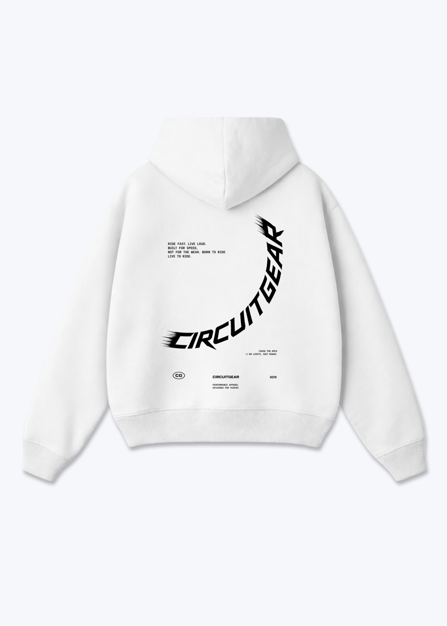 Phantom division Oversized Hoodie - White Back (Designed)