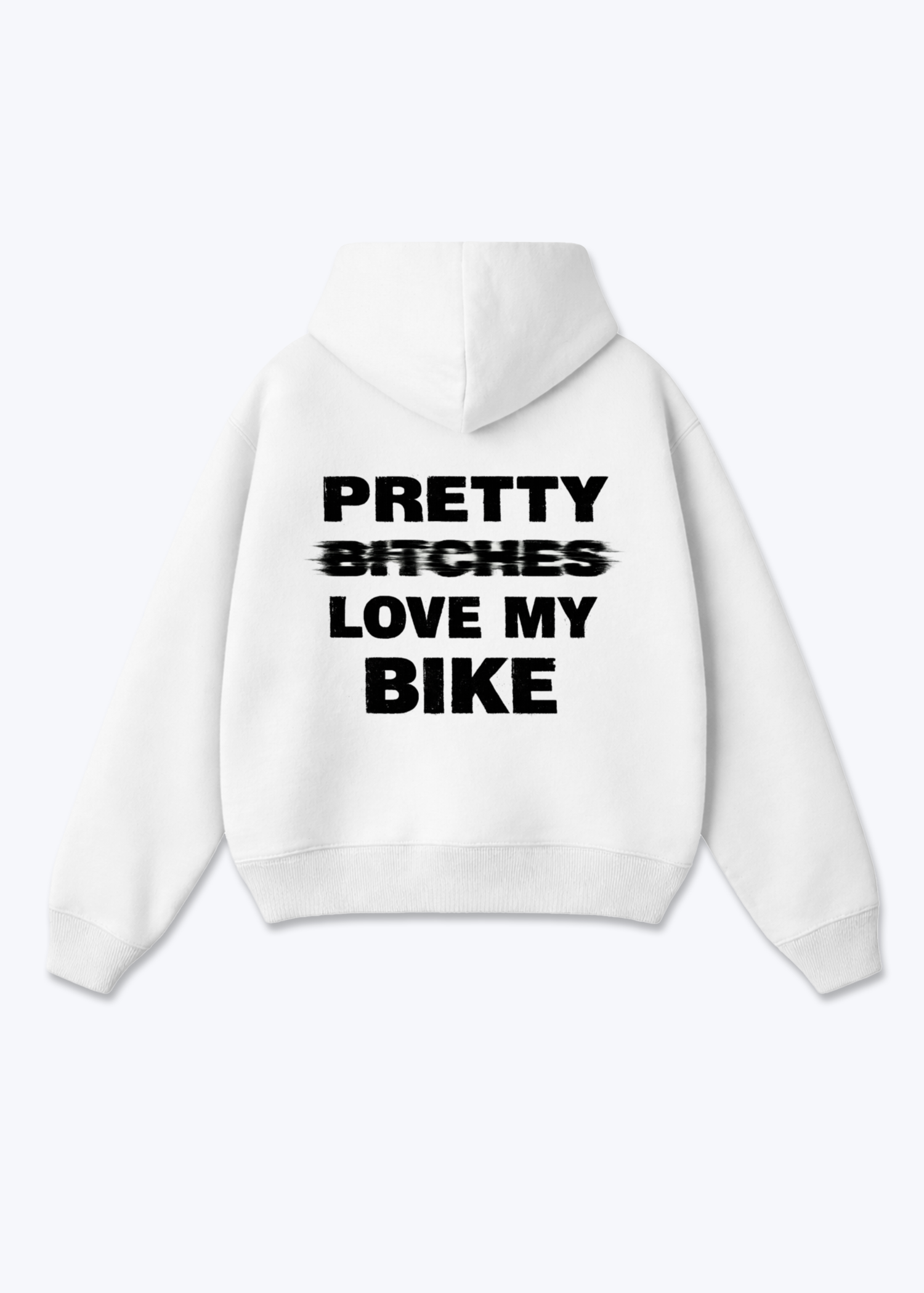 Pretty B****** Oversized Hoodie - White Back (Designed)