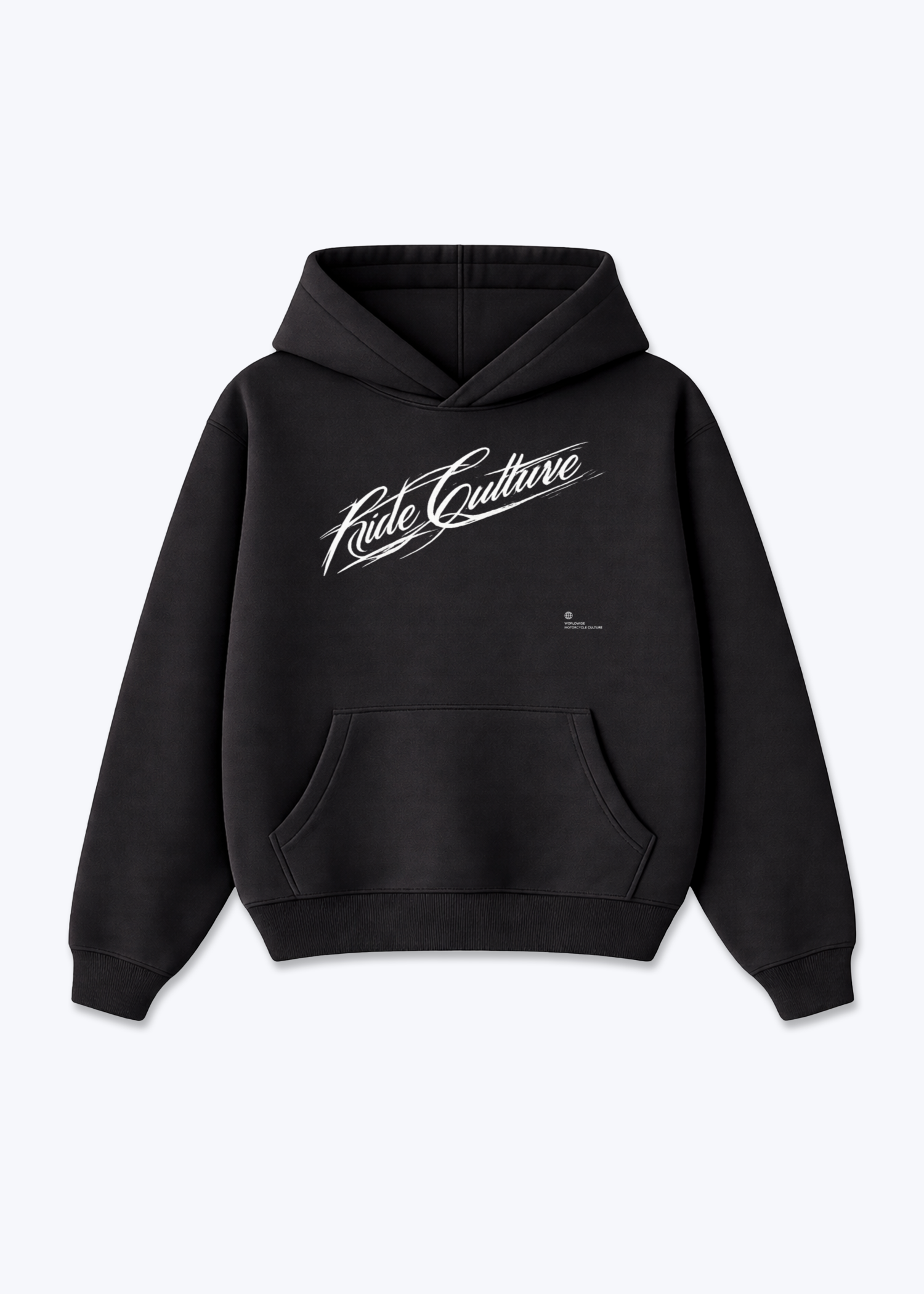 Ride Culture Oversized Hoodie - Black Front (Designed)