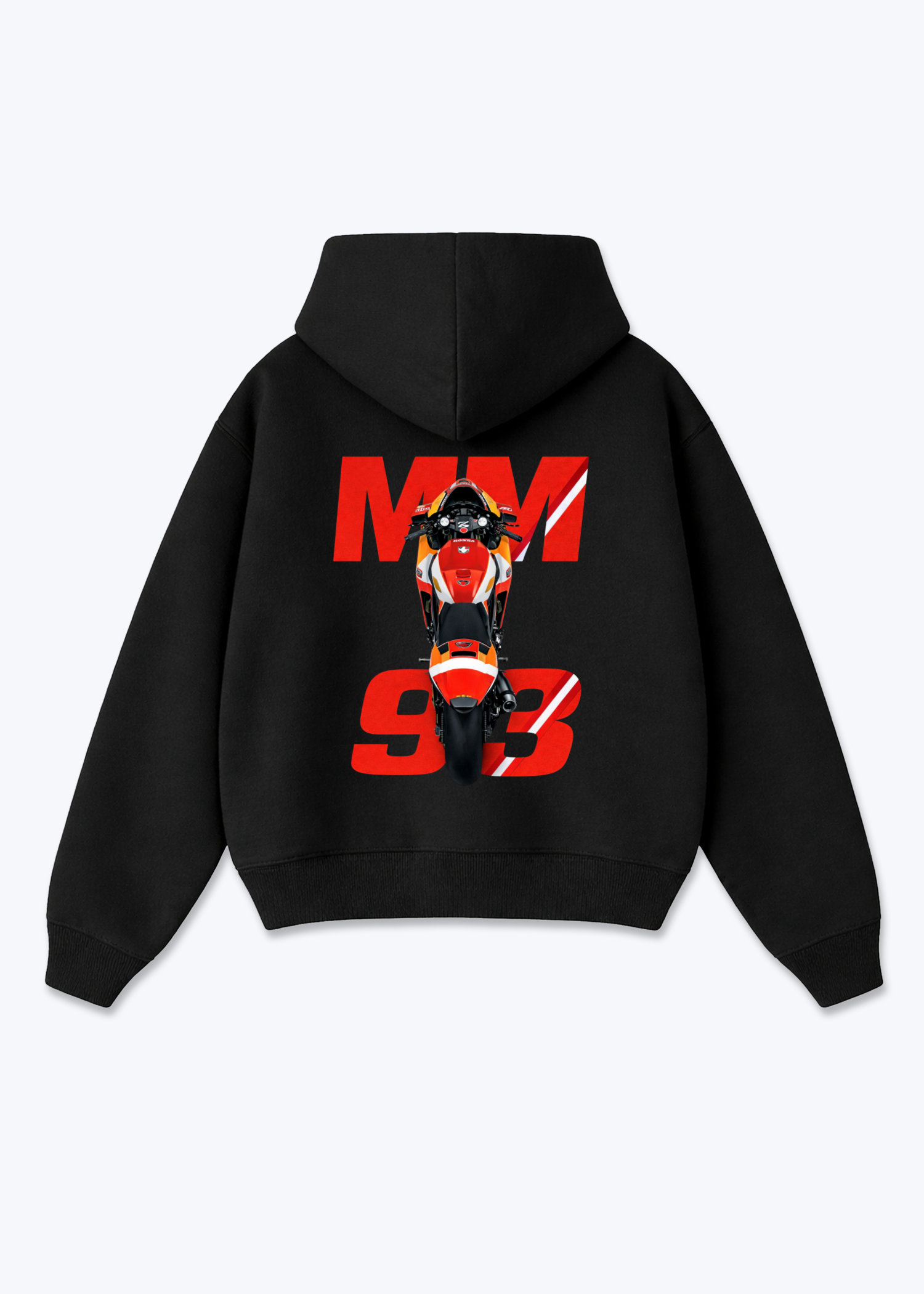 MM93 Oversized Hoodie - Black Back (Designed)