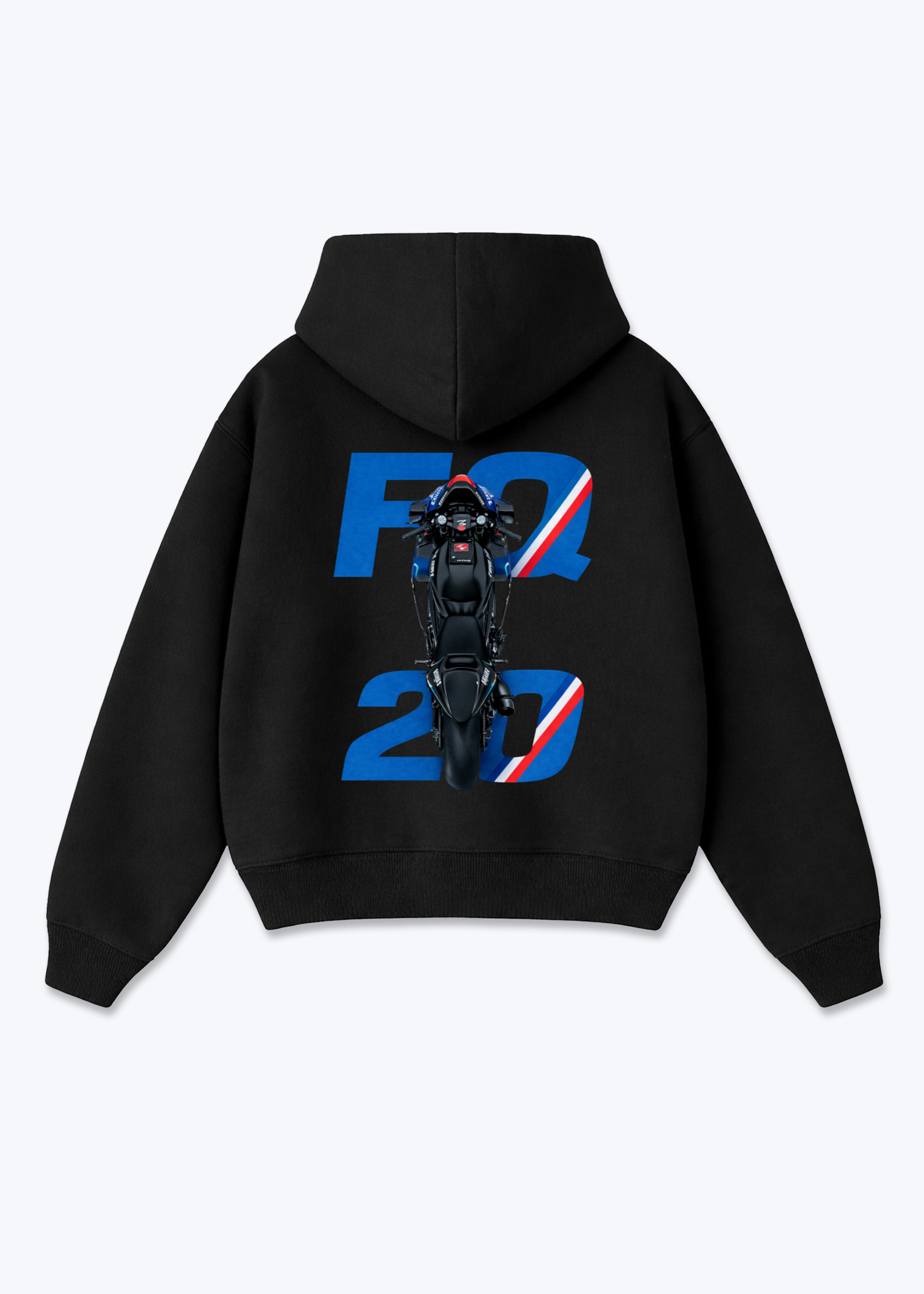 FQ20 Oversized Hoodie - Black Back (Designed)