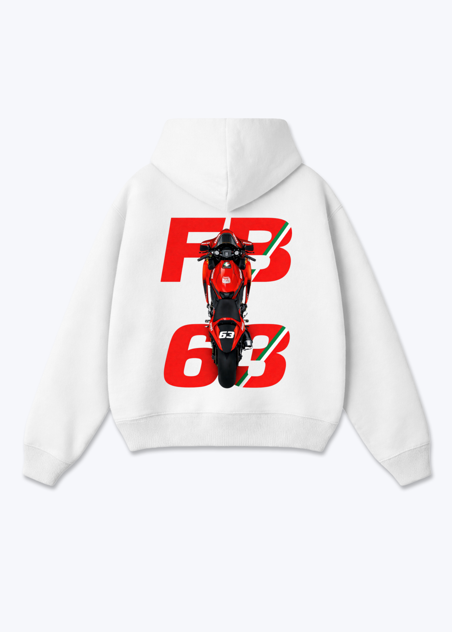 FB63 Oversized Hoodie - White Back (Designed)