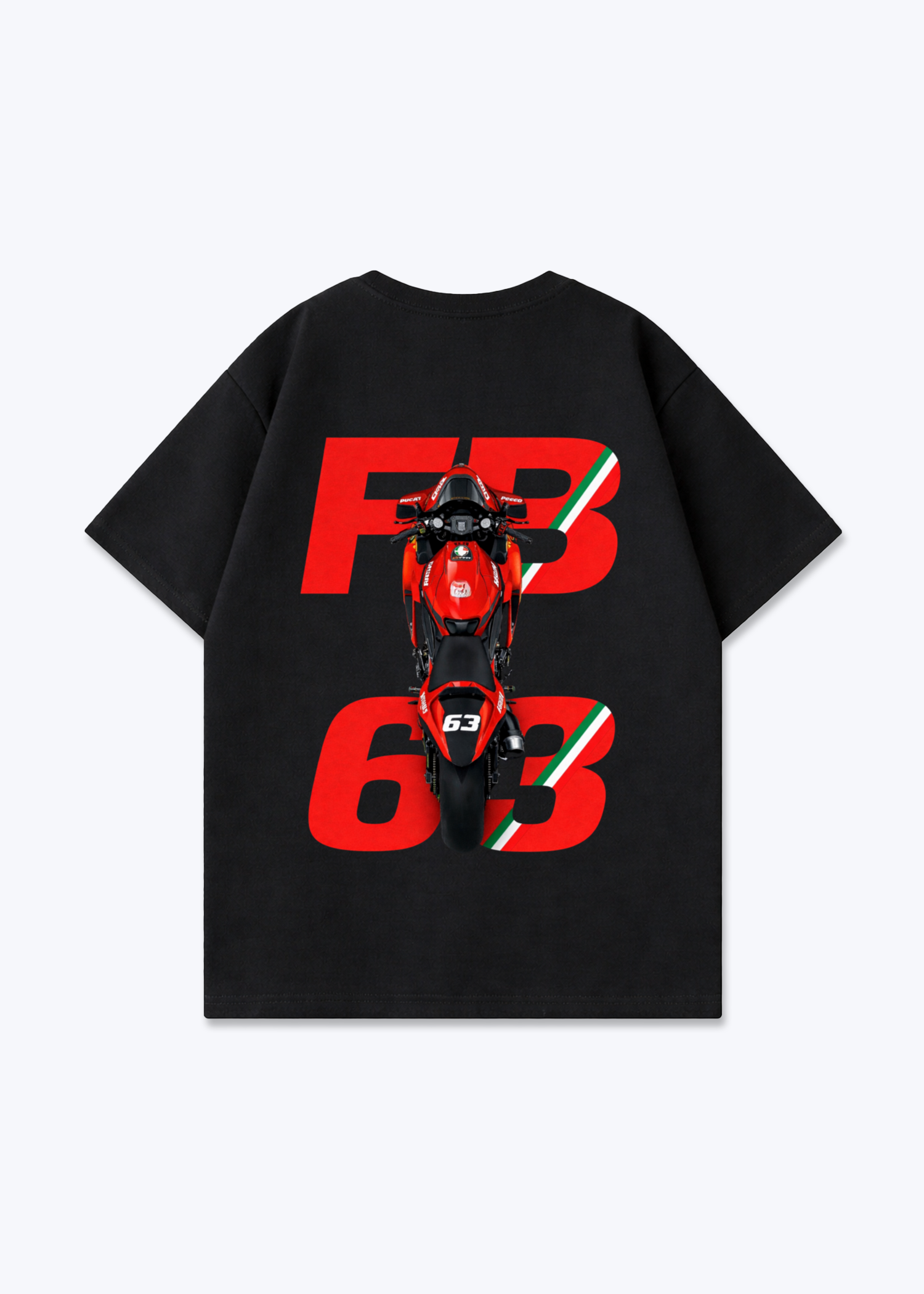 FB63 Oversized Shirt - Black Back (Designed)