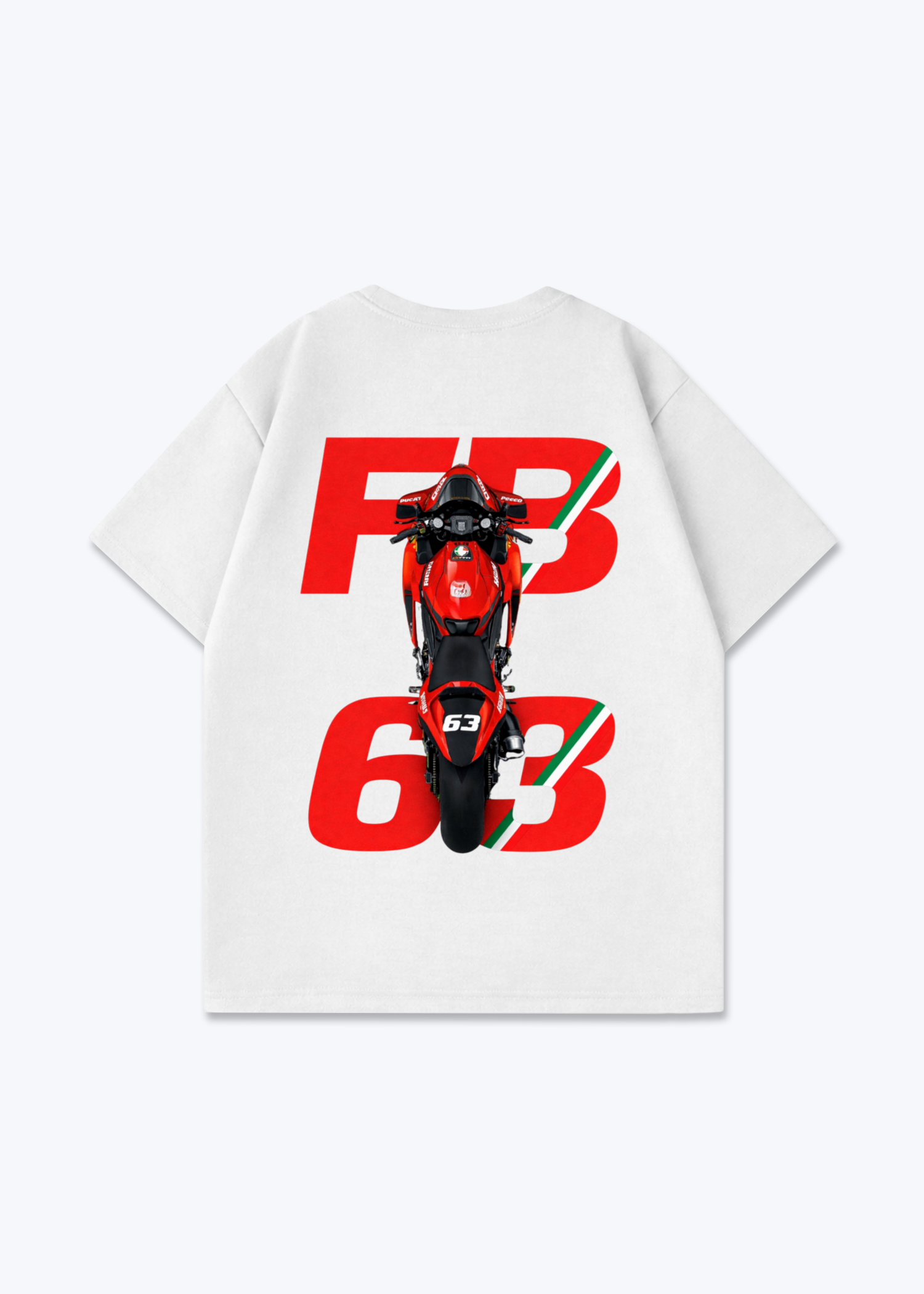 FB63 Oversized Shirt - White Back (Designed)
