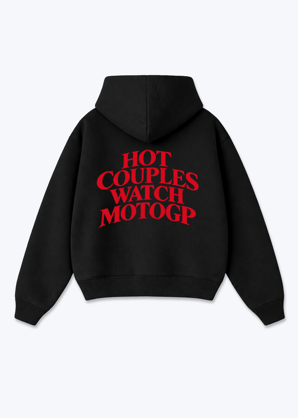 HOT COUPLES WATCH Oversized Hoodie - Black Back (Designed)