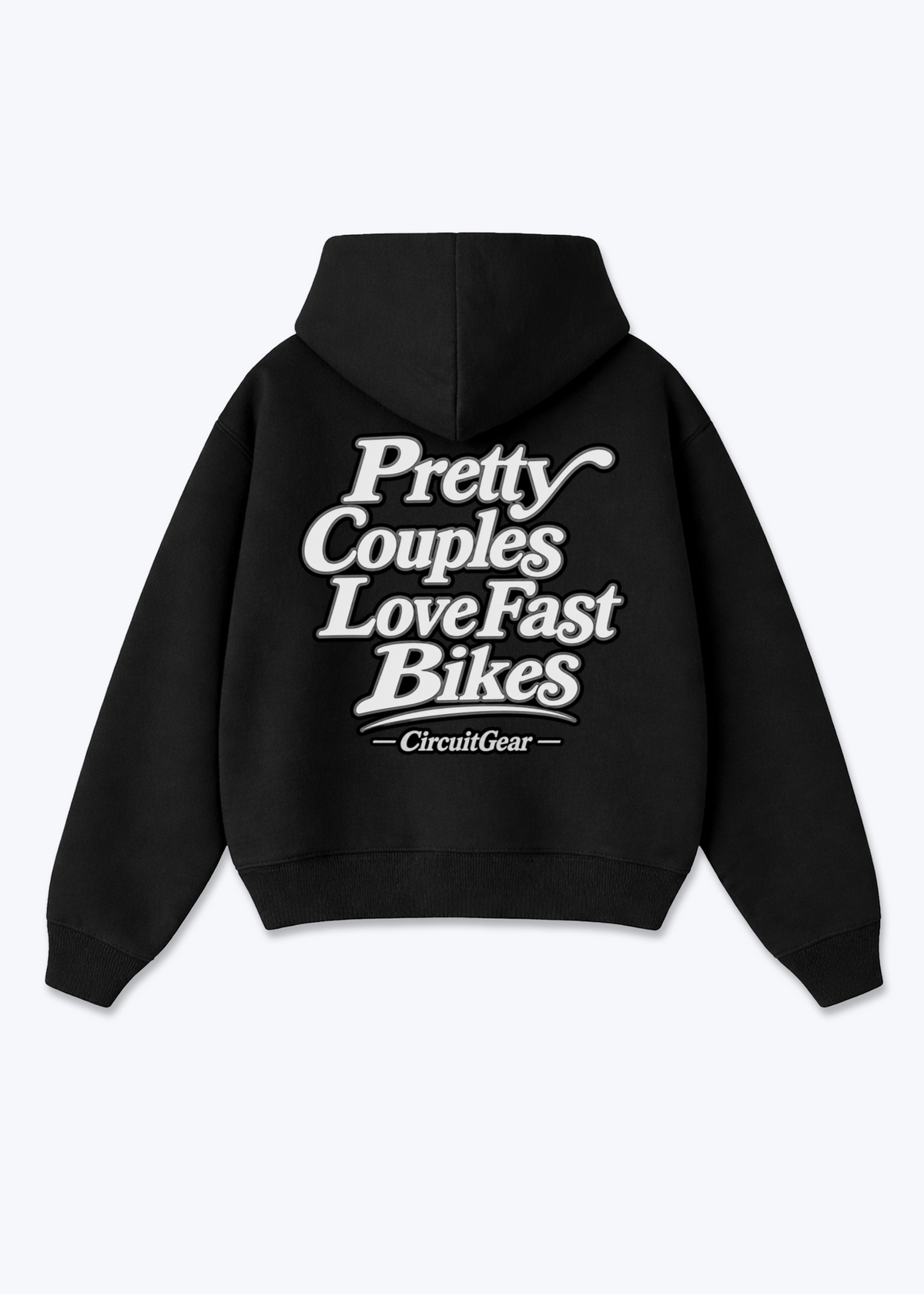 PRETTY COUPLES Oversized Hoodie - Black Back (Designed)